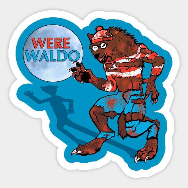 Werewaldo Sticker by scottsherwood